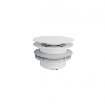 Клапан для ванны Excellent, click-clack - белый мат.