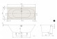 Ванна пристенная Villeroy & Boch OBERON 2.0, 180x80, Quaryl, белая