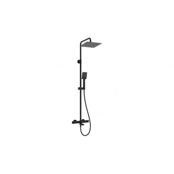 Верхний душ со смесителем душевая термостатическим, Deante , хром