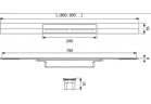 Решётка profilu prysznicowego TECEdrainprofile, цветная powłoka PVD, 900mm, чёрный шлифованный хром