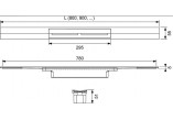 Решётка profilu prysznicowego TECEdrainprofile, цветная powłoka PVD, 900mm, чёрный шлифованный хром