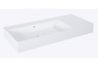 Раковина подвесная левая 100.5x45.5cm, Elita Solid-Surface, white мат.