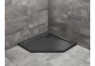 Поддон пятиугольный Radaway Doros PT, 100x100cm, акриловый, stone чёрный