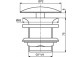 Клапан для раковин без перелива G1 1/4, Ideal Standard Multisuite, satynowa чёрный