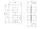 Душевой гарнитур скрытый z BOXem termostatycznym, Deante Box, золотой