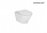 Унитаз компакт WC Roca Gap Rimless Square, 60cm, перелив двойной, белая