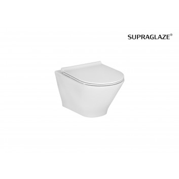 Унитаз компакт WC Roca Gap Rimless Square, 60cm, перелив двойной, белая