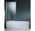 Шторки на ванну Novellini Aurora 1 - 70x150 cm, раскладная, профиль белый, стекло прозрачное 