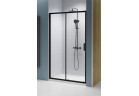 Двери для душа для ниши Radaway Premium Pro Black DWJ 130 cm, вариант левосторонний, стекло бесцветное, profil чёрный