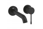 Смеситель на 2 отверстия для раковины Grohe Essence, размер M - phantom black