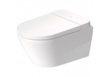 Раковина для ванной подвесной Duravit ME by Starck Rimless, 57x37cm, dla крышки SensoWash, bez rantu spłukującego, крепление Durafix, HygieneFlush, powłoka HygieneGlaze, белая