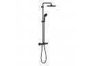 Душевой гарнитур Grohe Vitalio Start System 250 с термостатом для настенного монтажа - matte black