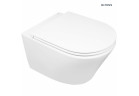 Раковина WC Oltens Jog Stille 36x52 cm подвесной PureRim SmartClean с крышкой с микролифтом Slim белый глянец