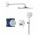 Душевой гарнитур Grohe Essence скрытый с верхним душем Rainshower mono 310 - хром