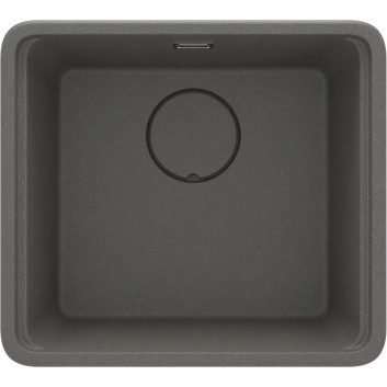 Zlewozmywak granitowy Deante Magnetic, 56x50cm, wpuszczany w blat - чёрный