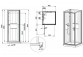 Кабина czterościenna Sanplast Basic Complete, 90 cm с полной комплектацией, стекло бесцветное, профиль белый