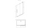 Душевая кабина Radaway Furo-SL Walk-in 1200x2000mm, вариант правосторонний, profil чёрный