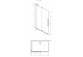 Душевая кабина Radaway Furo-SL Brushed Gold Walk-in 1200x2000 mm, вариант правосторонний - стекло бесцветное, profil золотой szczotkowany
