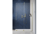 Душевая кабина Radaway Furo-SL Brushed Gold Walk-in 1200x2000 mm, вариант правосторонний - стекло бесцветное, profil золотой szczotkowany