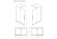 Душевая кабина Radaway Furo-SL Brushed Gold Walk-in 1200x2000 mm, вариант правосторонний - стекло бесцветное, profil золотой szczotkowany