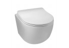 Раковина подвесная WC Balneo Luna Tornado 36,5x48,5 cm, белая bez kołnierza с крышкой с микролифтом z duroplastu