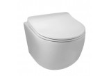 Раковина подвесная WC Balneo Luna Tornado 36,5x48,5 cm, белая bez kołnierza с крышкой с микролифтом z duroplastu