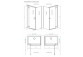 Боковая стенка S1 70 Radaway Essenza New Black KDJ 66.7-68.2-200cm, profil чёрный, стекло бесцветное