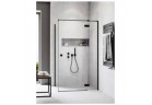Двери для душа Radaway Essenza New Black KDJ 100 cm, правые - стекло прозрачное с плёнкой Easy Clean, profil чёрный мат.