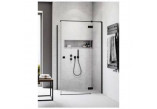 Боковая стенка S1 70 Radaway Essenza New Black KDJ 66.7-68.2-200cm, profil чёрный, стекло бесцветное