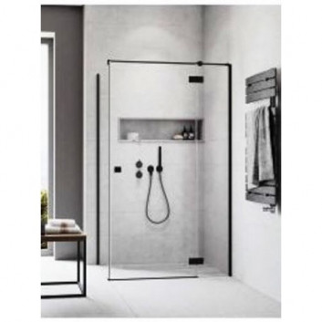 Боковая стенка S1 70 Radaway Essenza New Black KDJ 66.7-68.2-200cm, profil чёрный, стекло бесцветное