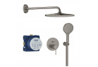 Душевой гарнитур Grohe Essence скрытый с верхним душем Rainshower mono 310 - brushed hard graphite