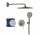 Душевой гарнитур Grohe Essence скрытый с верхним душем Rainshower mono 310 - brushed hard graphite