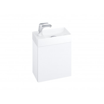 Шкафчик под раковину mini Ravak SD Classic II 40x22x50 cm, подвесной, вариант левосторонний - белый глянец