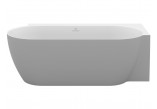 Ванна свободностоящая Ravak Freedom Corner II Tec 175x86 cm, wariant левый - Smoke Grey-белая, крышка odpływu белая