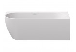 Ванна свободностоящая Ravak Freedom Corner II Tec 175x86 cm, wariant правый - Smoke Grey-белая, крышка odpływu белая