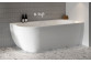 Ванна свободностоящая Ravak Freedom Corner II Tec 175x86 cm, wariant правый - Smoke Grey-белая, крышка odpływu белая