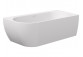 Ванна свободностоящая Ravak Freedom Corner II Tec 175x86 cm, wariant правый - Smoke Grey-белая, крышка odpływu белая