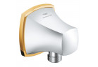 Соединительное колено Grohe Grandera настенные - хром / золотой