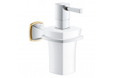 Держатель Grohe Grandera z ceramicznym dozownikiem na mydło - хром / золотой