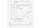Поддон прямоугольный Radaway Doros F, 140x80cm, акриловый, stone white