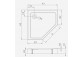 Поддон прямоугольный Radaway Doros F Compact, 140x80cm, акриловый, stone белый