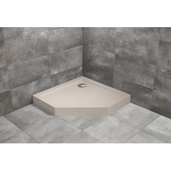 Поддон прямоугольный Radaway Doros F Compact, 140x80cm, акриловый, stone белый