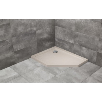 Поддон пятиугольный левый Radaway Doros PT E 100x80cm белый