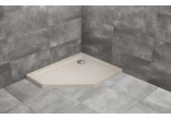Поддон пятиугольный левый Radaway Doros PT E 100x80cm - stone kaszmirowy