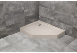 Поддон пятиугольный левый с корпусом Radaway Doros PT E Compact 100x80cm белый