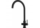 Смеситель кухонный Franke Lina Clear Water 2.0 J, высота 397 mm - чёрный мат.
