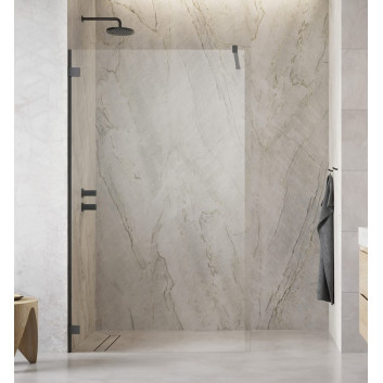 Двери раздвижные walk-in Radaway Furo, правые, с задней стенкой, 160x200cm, стекло бесцветное, profil хром