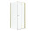 Двери для душа Radaway Nes Gold KDJ B 100, складные, правые, 1000x2000mm - стекло бесцветное, profil золотой глянец