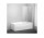 Шторки на ванну Ravak 100x150 cm, двухстворчатые, поворотный, wariant правый, do narożnych wanien 10°