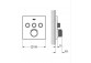 Смеситель скрытый Grohe Grohtherm SmartControl термостатическая 3-приёмники wody цвет нержавеющая сталь
